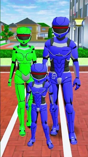 Yuta family transformasi robot dance at hospital road #sakura #video #yuko #shorts #shortvideo 💃🕺👾