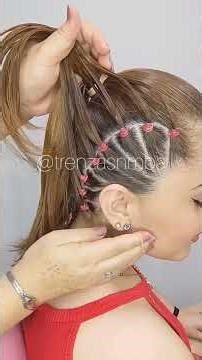ideas ❣️ #peinadosfaciles #peinadosparaniñas #trenzas #peinados #peinadosconliga #viral