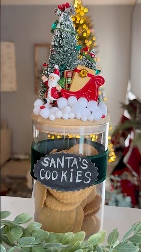 🎁DIY Santa’s cookie jar🎄