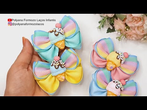 Laço Infantil Passo a Passo para Iniciantes - Laço lucrativo para vender MUITO