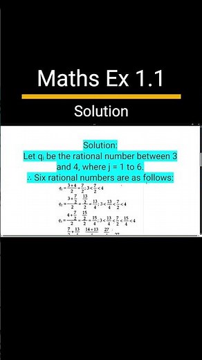 Maths Chapter 1 Exercise 1.1 Solutions Class 9 CBSE | NCERT Maths Class 9 Chapter 1 Answers #shorts