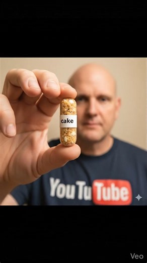 “This Tiny Capsule Turned Into a Full Cake in Seconds 🤯” #yourfoodlab