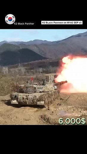 “K2 Black Panther or M1A2 SEP v3_ ⚔️ Cost per Shot Comparison” #military | Military Technology