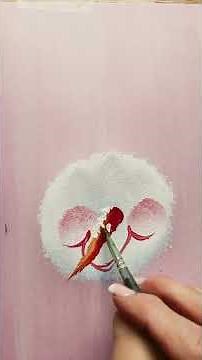 Paint a snowman with one stroke love Donna! #christmas #painting #onestroke