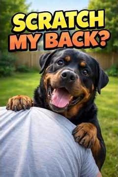 “My Rottweiler’s Favorite Scratch Spot = Instant Happiness” #rottweiler #funnydog #rottweilerlife