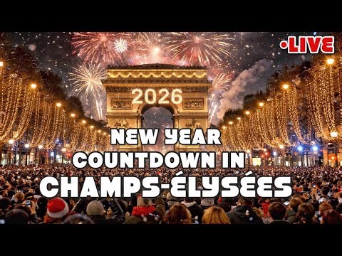 [🇫🇷Paris Live] 2026 New Year Countdown in Champs-Élysées Live Streaming 31/December/2025
