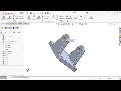 SolidWorks Interface Explained | 3D CAD Modeling of a Mechanical Part.