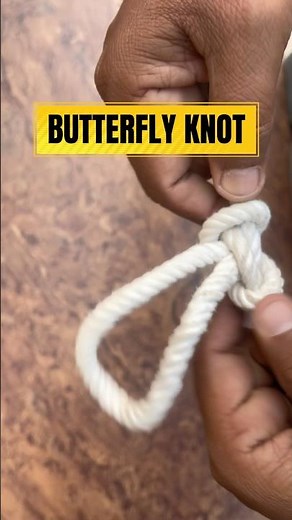 Butterfly Knot Tutorial | Secure Mid-Line Loop for Any Rope Job #knots