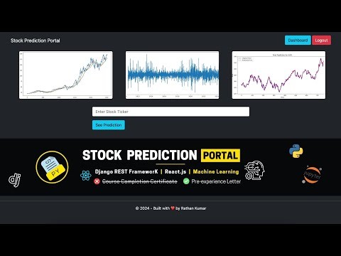 Build a Stock Prediction Portal – Django, React & Machine Learning