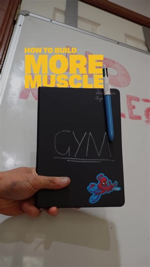 get a training program and write stuff down i stg comment “27” for 27 hot tips to build even MORE muscle🤝