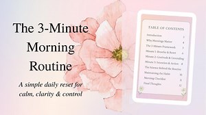 The 3-minute Morning Routine: A Simple Daily Reset for Calm, Clarity & Control - Etsy