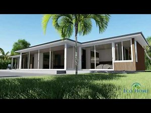 SCH14 2 x 40ft and 1 x 20ft shipping container with long glass sun-room.