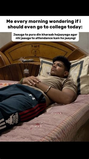 Thakur tuteja on Instagram: "Regret if i go regret if don’t….there’s no solution - - - - #college #collegelife #collegestudent #collegememes #collegestudents #trending #viralvideos #reels #reelsinstagram #student"