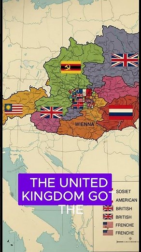 How Austria Ended Up Split Into Four Occupation Zones After WW2 #ww2 #ww2stories #ww2history #wwii