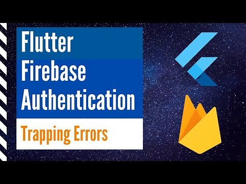 Flutter Firebase Authentication - Error Trapping