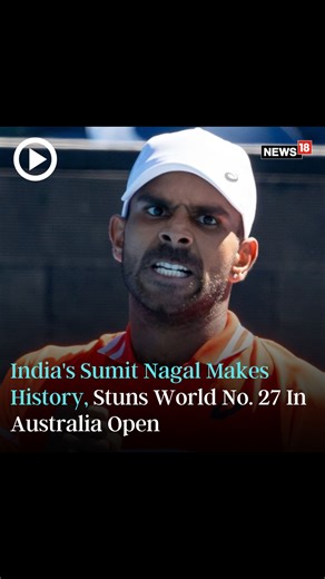 11 reactions | India's Sumit Nagal creates history, becomes first Indian man in 35 years to beat a seed at Grand Slam #AustraliaOpen #SumitNagal #Tennis #India | News18 | Facebook