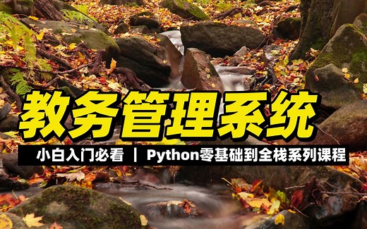 实战开发之教务管理系统 - 《Python零基础到全栈系列》