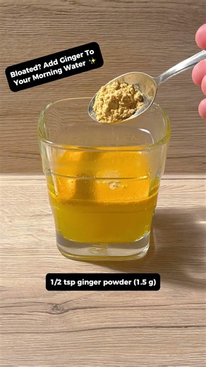 Bloated? Add Ginger To Your Morning Water ✨