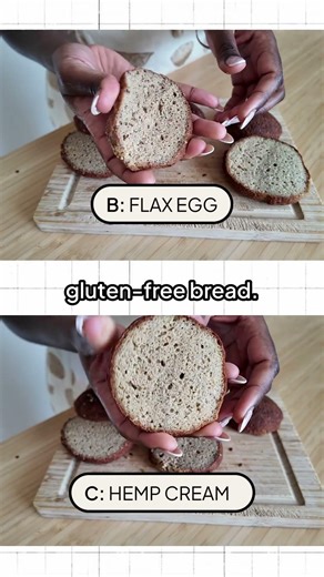 HEMP vs FLAX in gluten-free bread… who wins? 👑 #oilfree #glutenfreebread