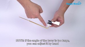 Hygie Rinse Universal Front Mount Metal Toilet Handle Replacement Kit Compatible with American Standard/Mansfield/Gerber/TOTO, Toilet Tank Flusher Lever with Flapper Chain, Chrome