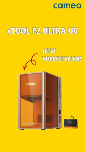 Der erste UV-Laser von xTool ist da - und du kannst ihn schon bald in den Händen halten! Der xTool F2 Ultra UV sorgt für extrem detailreiche und saubere Gravuren – damit eignet er sich ideal für präzise und feine Ergebnisse auf Glas, Acryl, Metallen und vielem mehr. Bei dem xTool F2 Ultra UV-Laser handelt es sich außerdem um einen Laser mit minimaler Wärmebelastung, wodurch er sich auch optimal für temperaturempfindliche Materialien eignet. Mit dem xTool F2 Ultra UV kannst du nicht nur zahlreich