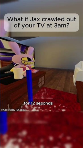 What if Jax crawled out of your TV at 3am 😱 #roblox #robloxedit