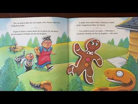 El hombre de jengibre a Bilingual Story - The Gingerbread Man-