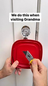 Temporary childproofing for doors #grandma #dad #storage #toddler #familyvacation | Liz & Jeff