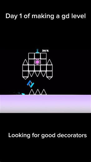 Day 1 of making a gd level(futuristic funk)