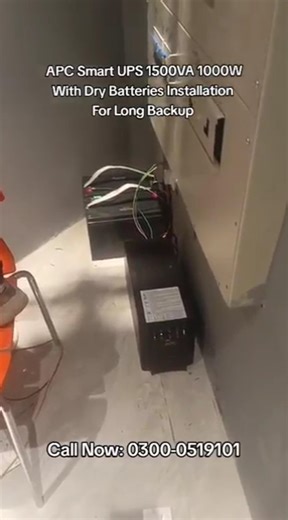 APC Smart UPS 1500VA 1000W With Dry Batteries Installation For Long Backup in Pakistan in 2026