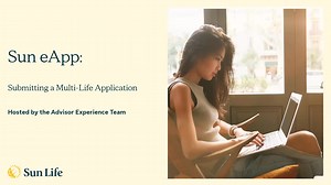 Sun eApp: Submitting a Multi-Life Application
