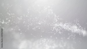 Beautiful elegant particle flourish animation. Perfect as a clean but artistic logo reveal background. Stock Video