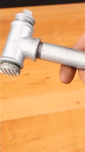 How to Make a Hammer from a Pipe Joint 🎉 Easy DIY Metal Tool Project 👍 #craft #handmade #skills