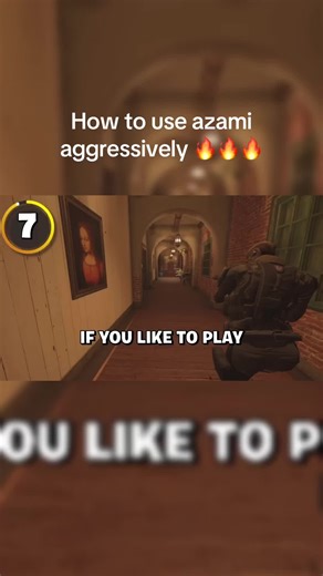 Azami is the BEST defensive OP itg btw #siege #r6xclipen #siegeclips #r6 #guide (credit to notjoeyblack on YouTube)