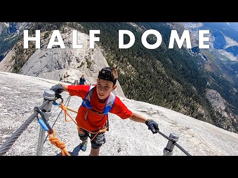Hiking up the Cables at Half Dome in Yosemite National Park - Bucket List!