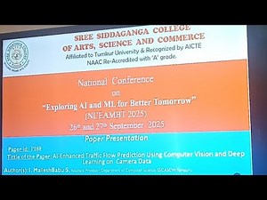 National Conference Paper Presentation on research paper