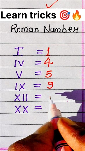 Learn roman numbers 🎯🔥 || Maths Tricks #shorts #mathtricsolution #ssc #uppolice #mathstricks #rrb