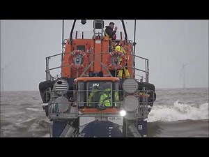 Skegness Lifeboat RNLI, 28th December 2025. Practice Exercise with the Hunstanton crew.
