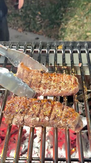 🔥American Bison Steaks | Bear Mountain BBQ Lump Charcoal & Mesquite Chunks🔥