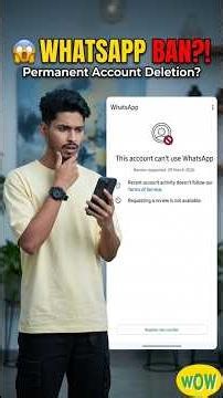 WhatsApp Banned? ❌ 2 Steps mein Thik Karo!Sirf 5 Minute mein WhatsApp Unban! 🔓#short #youtube