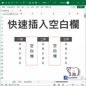 46K views · 1.7K reactions | 如何大量插入空白欄？ 似乎很繁瑣... 【超快速隔行插入空白欄 | 循列排序】 巧妙的應用序號排序 把空白欄排進資料當中 達成目的，完成需求 歡迎加入Excel效率王 學習更多知識技巧 | Excel 效率王 | Facebook