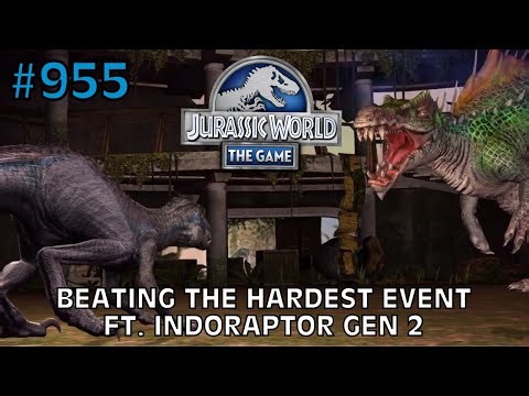 Beating The Hardest Event FT. Indoraptor Gen 2 - Jurassic World: The Game - EP 955