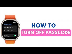 How To Turn OFF Passcode on Apple Watch Ultra