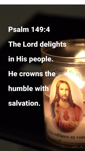 Psalm 149:4 reveals God’s deep pleasure in His people. He honors humility and responds with salvation, lifting up those who depend on Him rather than themselves. This verse highlights God’s joy in restoring, honoring, and blessing the humble. #bibleverse #Prayer