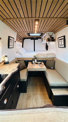 Brown Bird & Co Ltd | Campervan Conversions on Instagram: "WIN THIS CAMPER! Meet Kynance our latest competition van — a stunning LWB VW Crafter, wrapped in a classy sand colour and ready to take you on the ultimate off-grid adventure. This layout is the original design that started it all for us back in 2019 — the one that stole hearts online and launched Brown Bird Campervans into the world! We’ve brought it back, refined and better than ever. Van Highlights - Spacious L-shape kitchen with our 