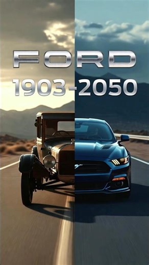 Ford Evolution 1903–2050 | Model T to Future Mustang 🔥#viral #viralshorts
