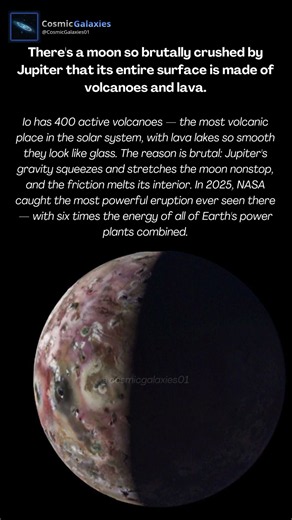 Io: Jupiter's hell-moon, covered in 400 volcanoes and lakes of lava
