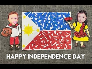 How To Make A Paper Mosaic of Philippine Flag (Learn Primary and Secondary Colors)