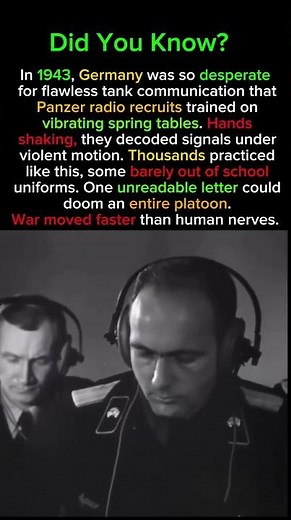 How Panzer Crews Were Actually Trained #WW2 #MilitaryFacts #History