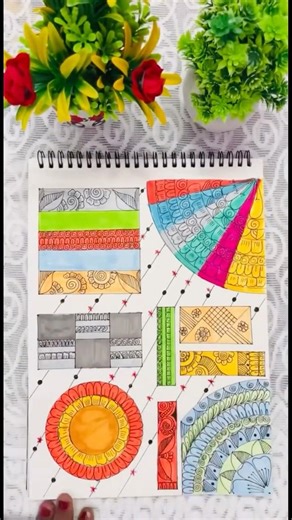 Which Pattern is Your Favorite ? | Easy Geometric Mandala Drawing for Beginners #short #mandala